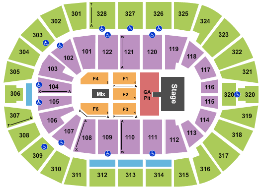 BOK Center Luke Combs Seating Chart