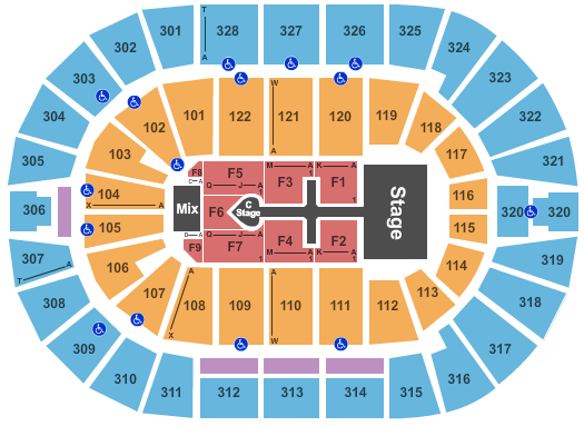 BOK Center Madonna Seating Chart