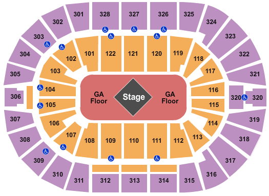 BOK Center Metallica Seating Chart