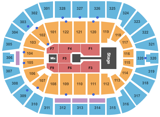 BOK Center Michael Buble 2 Seating Chart