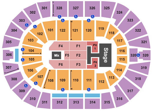 BOK Center Old Dominion Seating Chart