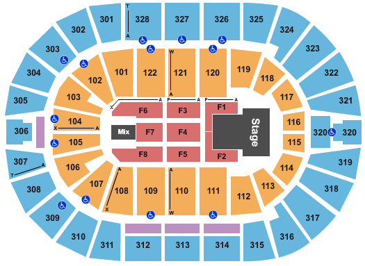 BOK Center Panic! At The Disco Seating Chart