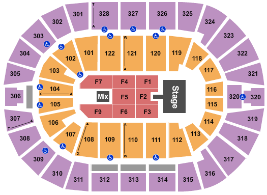 BOK Center Pentatonix Seating Chart