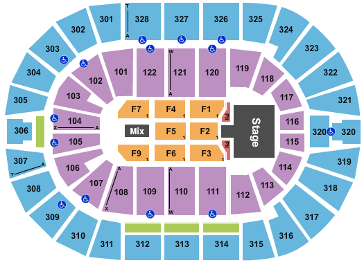 BOK Center Pentatonix Seating Chart