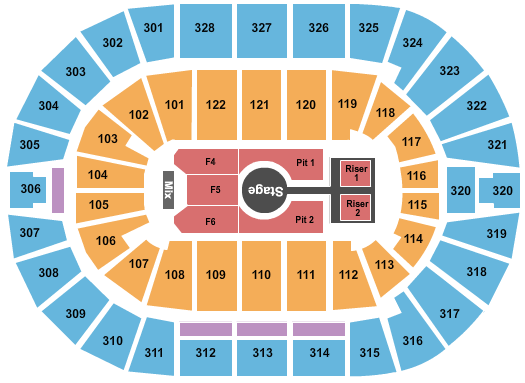 BOK Center Peso Pluma Seating Chart