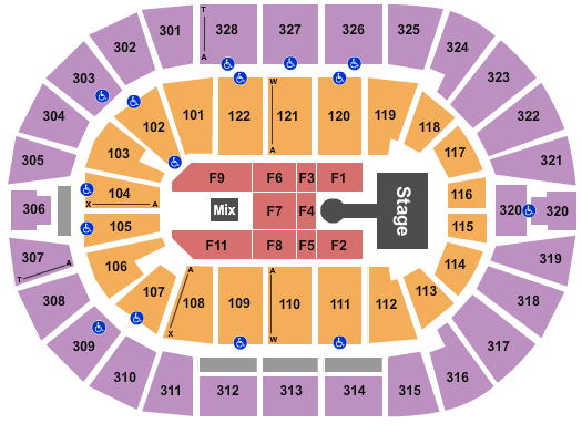 BOK Center Rod Wave Seating Chart