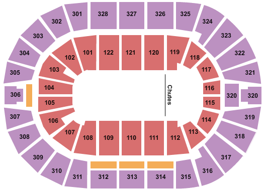 BOK Center Rodeo Seating Chart