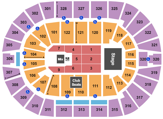 BOK Center Shania Twain Seating Chart