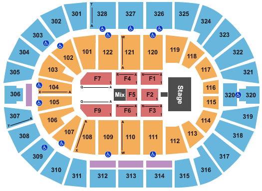 BOK Center Sugarland Seating Chart