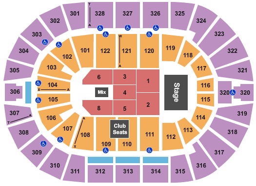 BOK Center The Black Crowes Seating Chart