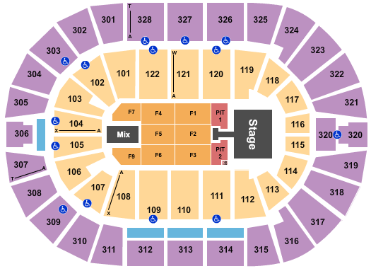 BOK Center Thomas Rhett-2 Seating Chart