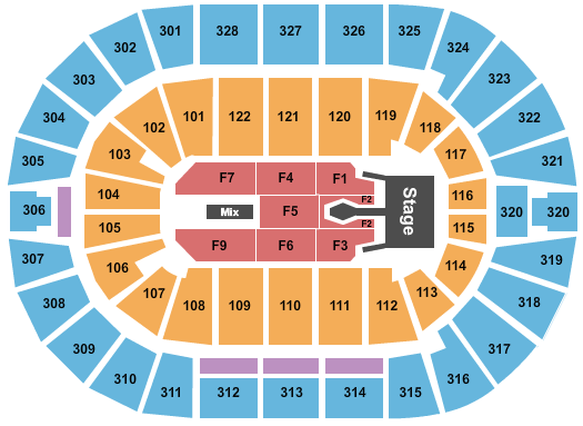 BOK Center Tim McGraw 2023 Seating Chart