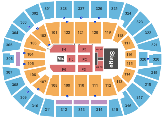 BOK Center Toby Keith Seating Chart