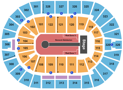 BOK Center U2 Seating Chart