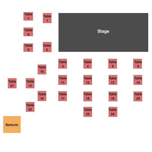 Back Stage Listening Room at Key West Theater Endstage Seating Chart