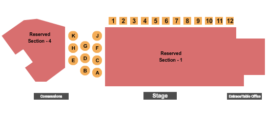 Backlot Live at Broward Ctr For The Perf Arts Endstage with Tables Seating Chart