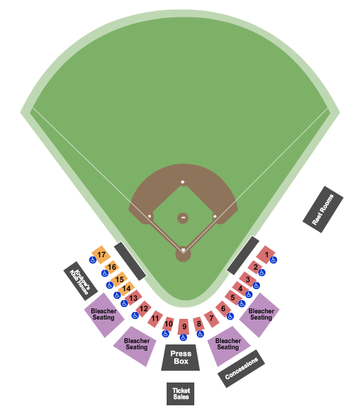Baggett Stadium Baseball Seating Chart