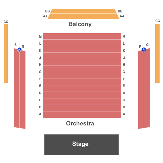 Young Centre for the Performing Arts - Baillie Theatre Stage Seating Map