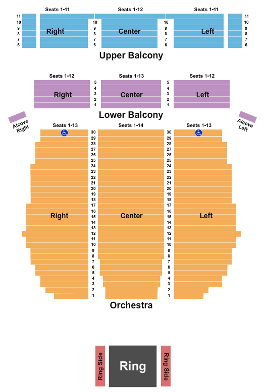 Bakersfield Fox Theater Fights at the Fox Seating Chart