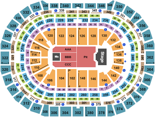 Ball Arena Billy Strings Seating Chart