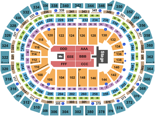 Ball Arena Seating Chart
