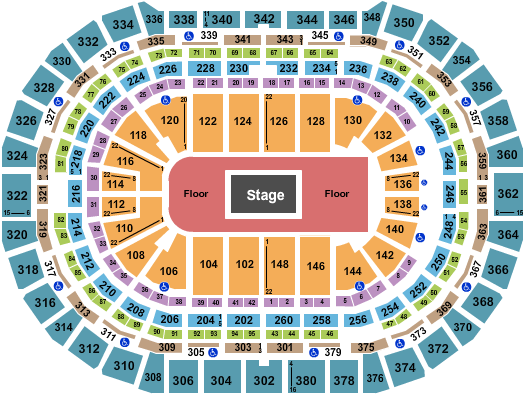 Ball Arena Center Stage 2 Seating Chart
