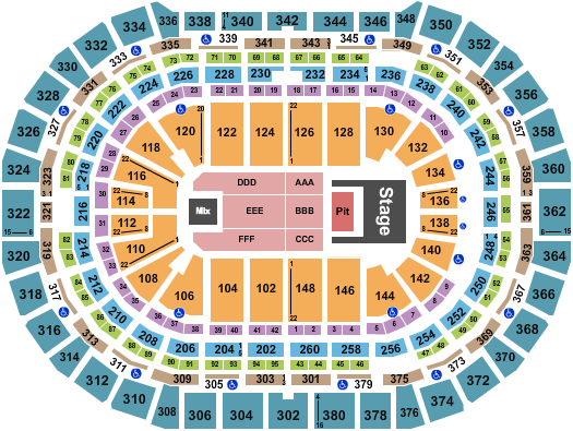 Ball Arena Doja Cat Seating Chart