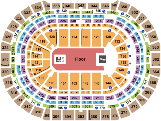 Ball Arena Endstage GA 4 Seating Chart