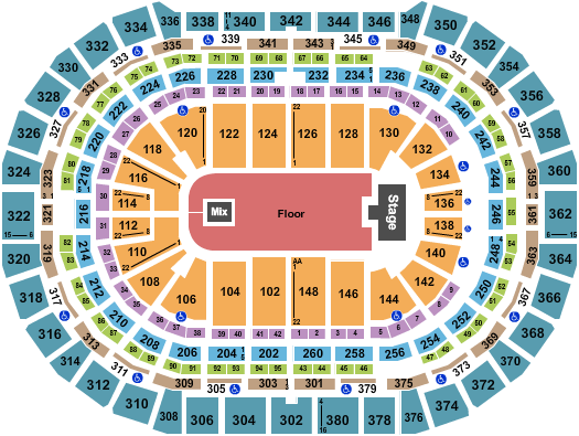Ball Arena Florence and The Machine Seating Chart
