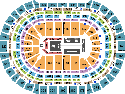 Ball Arena Gold Over America Seating Chart