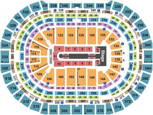 Ball Arena Jennifer Lopez Seating Chart