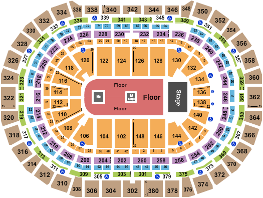 Ball Arena Kaytranada Seating Chart