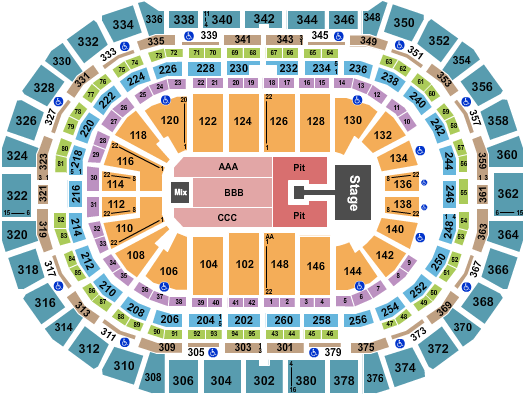 Ball Arena Lauryn Hill Seating Chart