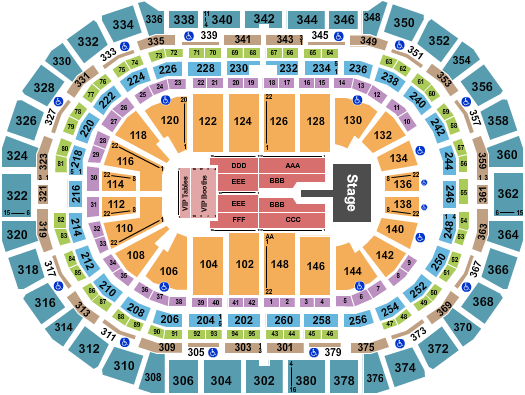 Ball Arena Mary J. Blige Seating Chart