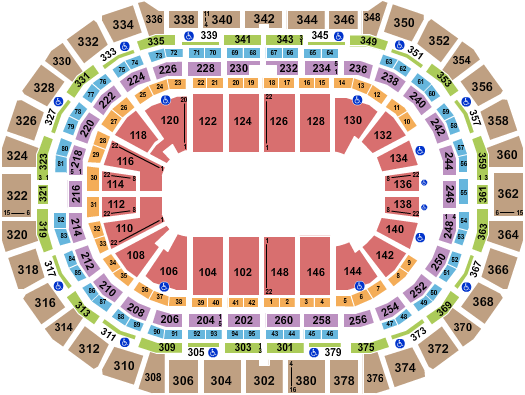 Ball Arena Tickets Seating Chart