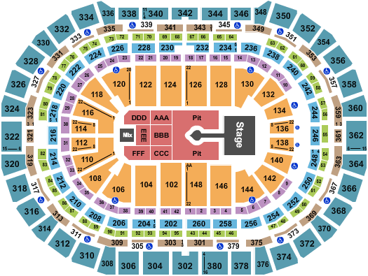 Ball Arena Sabrina Carpenter Seating Chart