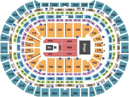 Ball Arena Shania Twain-2 Seating Chart