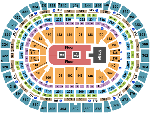 Ball Arena Shinedown Seating Chart