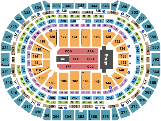 Trans-Siberian Orchestra Ball Arena Seating Chart