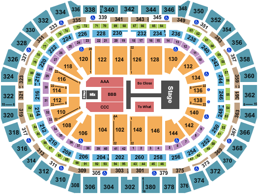 Ball Arena Seating Chart