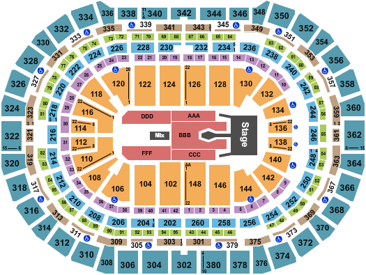 Ball Arena Tim McGraw 2023 Seating Chart