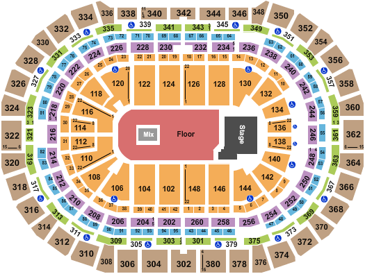 Twenty One Pilots Ball Arena Seating Chart