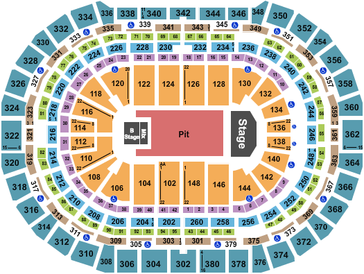 Ball Arena Tyler The Creator Seating Chart