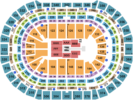 Ball Arena WWE Seating Chart