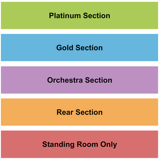 Bally's Casino - Atlantic City GA Levels Seating Chart