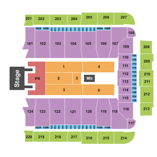 CFG Bank Arena Blink 182 Seating Chart