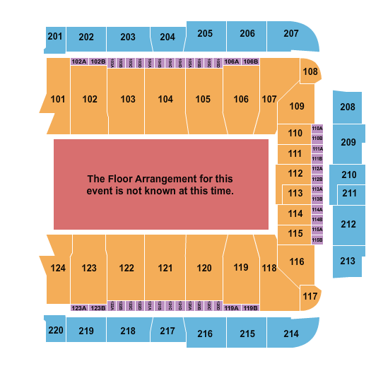 Amalie Arena - Interactive concert Seating Chart
