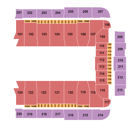 CFG Bank Arena Open Floor Seating Chart