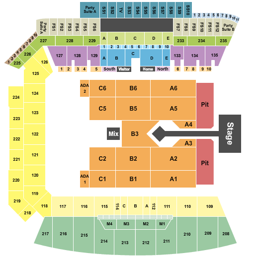BMO Stadium Imagine Dragons Seating Chart