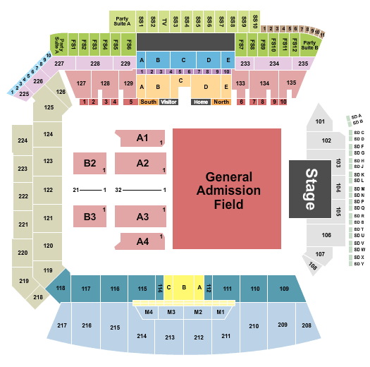 BMO Stadium Iron Maiden Seating Chart